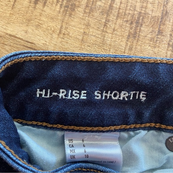 American Eagle High Rise Shortie Denim Shorts - Picture 3 of 3